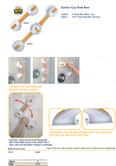 Suction Cup Grab Bars